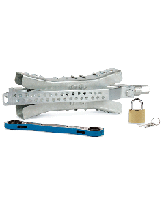CAMCO EAZLIFT 10" WHEEL STOP W/ WRENCH AND LOCK, METAL 44662