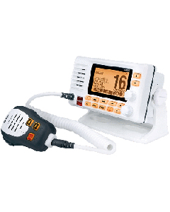 UNIDEN UM725 WHITE FIXED MOUNT MARINE VHF RADIO WITH GPS UM725G