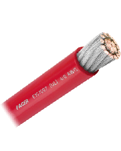 PACER RED 4/0 AWG BATTERY CABLE SOLD BY THE FOOT WUL4/0RD-FT