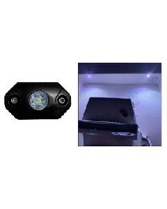 BLACK OAK ROCK / ACCENT LIGHT WHITE LED BLACK HOUSING RL-W