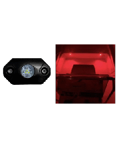 BLACK OAK ROCK / ACCENT LIGHT RED LED BLACK HOUSING RL-R
