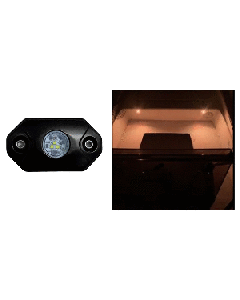 BLACK OAK ROCK ACCENT LIGHT AMBER LED BLACK HOUSING RL-A