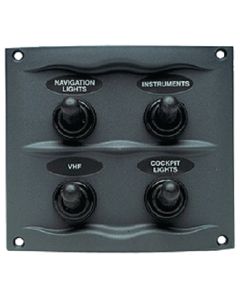 MARINCO_GUEST_AFI_NICRO_BEP SWITCH PANEL 4 GANG GRAY 900-4WP