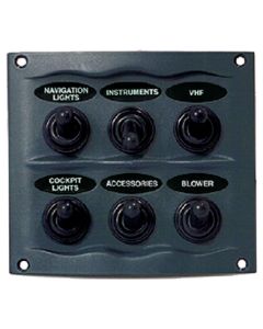 MARINCO_GUEST_AFI_NICRO_BEP SWITCH PANEL 6 GANG GRAY 900-6WP