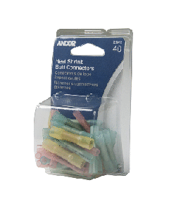 ANCOR HEAT SHRINK BUTT CONNECTOR 40 PACK ASSORTED