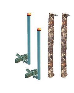 CE SMITH 60" POST BOAT GUIDE  ON W/ LED TOP LIGHT AND GUIDE