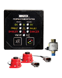 XINTEX P-2BS-24-R PROPANE FUME DETECTOR, 2 CHANNEL