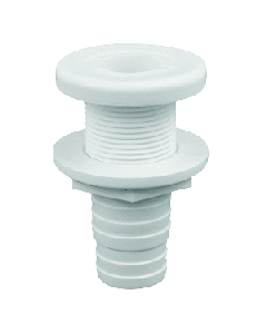 Attwood White Plastic Thru-Hull Fitting - 1-1/8" Inner Diameter