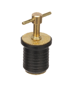 Attwood T-Handle Brass Drain Plug - 1" Diameter