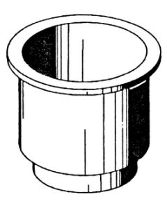 Beckson Marine Beige 4In Cupholder Bec Gh43N1