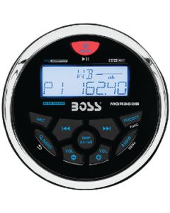 Boss Audio Marine Gauge Style Rcvr-Ipx6 Bos Mgr350B