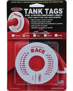 Hardline Products Gas Id Label (Racing) 2Pk Hrd R1