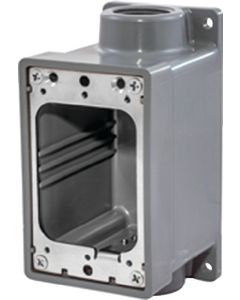 Hubbell Watertight Fd Box 3/4  Gray Hub Hbl6083