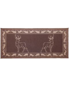 Ming's Mark Inc Mat-Deer 8'X18' Blk-Brn-Beige Mmi Pe1