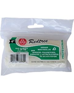 Redtree Roller-Mini Mohair 4In 2/Pk Red 36030