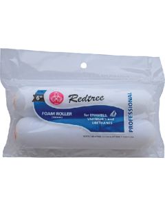 Redtree Roller-Mini Foam 6In 2/Pk Red 36066