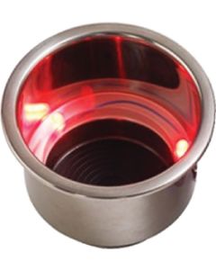 Sea-Dog Red Led Drink Holder W/Drain Sdg 5880711