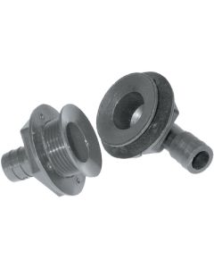 T-H Marine Straight Drain Black Thm Apd1Dp