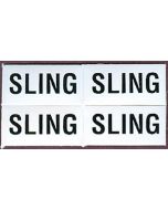 Bernard Engraving Identi Label Sling    4/Pk BER IL07