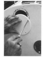 Bernard Engraving Coverplate 3-1/2 White W/Screw BER M10