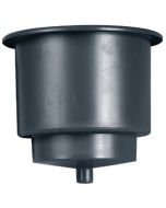 Beckson Marine Drink Holder W/Drain  Black BEC GH43DB1