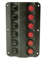 Seachoice Switch Panel Led 6 Gang SCP 12331