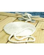 Seachoice Nylon Dock Line Wh 3/8X15 Clam SCP 42511