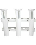 Seachoice Rod Rack-Holds Three-White SCP 89411