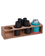 Whitecap Teak Four Insulated Drink/Binocular Rack