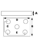 FULTYME RV MED DUTY AXLE U-BOLT PLATE 1/4 1074