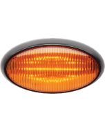 FULTYME RV LED PORCH OVAL BLK BASE AMBER 1172