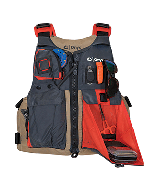 Onyx Kayak Fishing Vest - Adult Oversized - Tan/Grey 121700-706-005-17