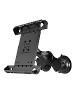 RAM Mount Double Twist-Lock™ Suction Cup Mount w/Tab-Tite™ Universal Spring Loaded Cradle f/Apple iPad 1-4 w/or w/o Light Duty Case RAM-B-189-TAB3U