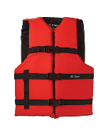 Onyx Nylon General Purpose Life Jacket - Adult Oversize - Red 103000-100-005-12
