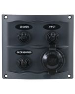 MARINCO_GUEST_AFI_NICRO_BEP SWITCH PANEL 3 GANG GRAY 900-3WPS