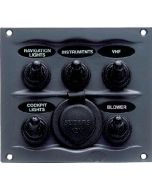 MARINCO_GUEST_AFI_NICRO_BEP SWITCH PANEL 5 GANG GRAY 900-5WPS